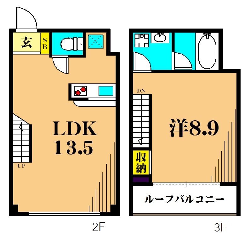 ファイブハイツ  202号室 間取り