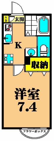 コンフォート 206号室 間取り