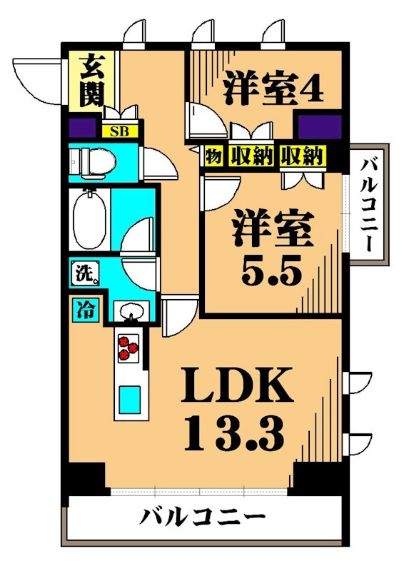 フレンシア大森山王 間取り図