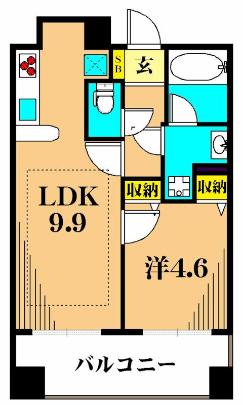 ヒルレジデンス大崎 404号室 間取り