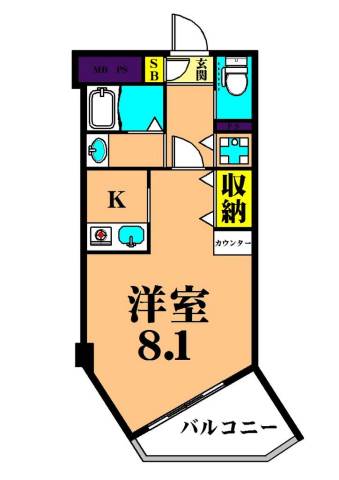 メゾン・ド・ゼファー  304号室 間取り