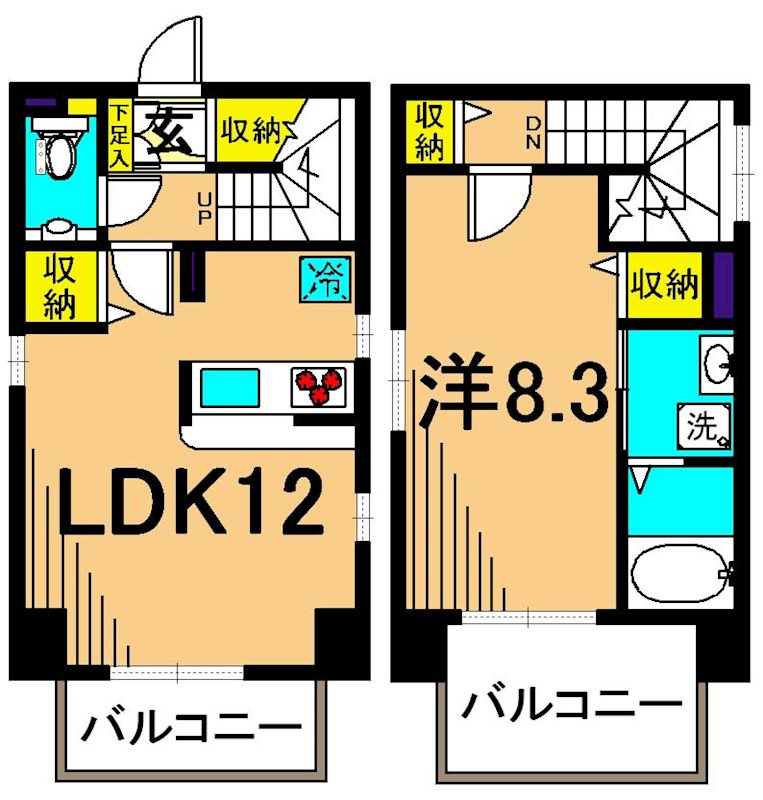 ハウオリ大井町 502号室 間取り