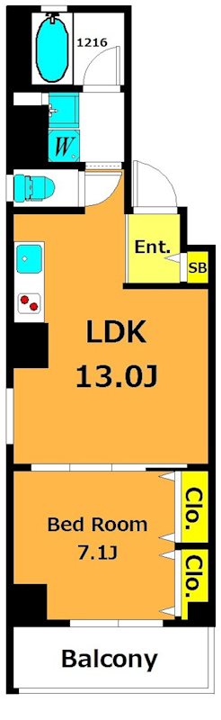 Ｌｉｎｏｈａ大森 402号室 間取り