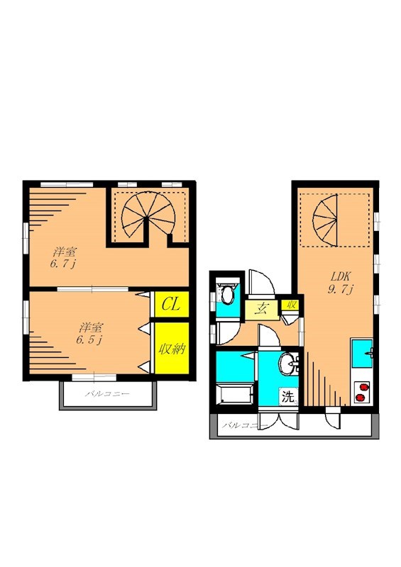 WEST　HILL 301号室 間取り