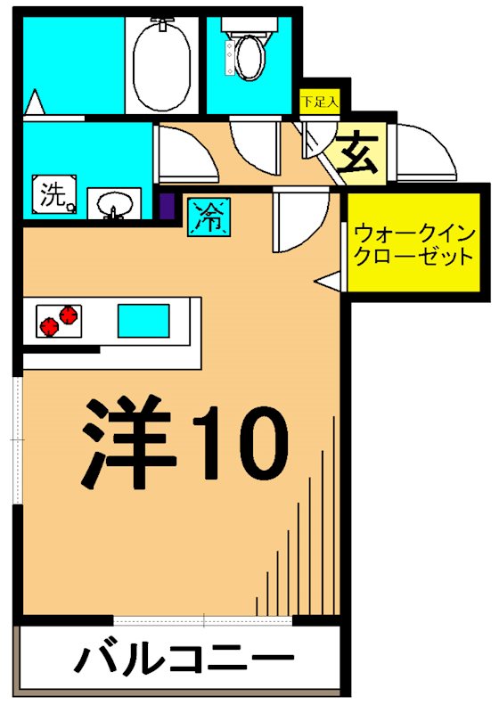 セレ大井町 102号室 間取り
