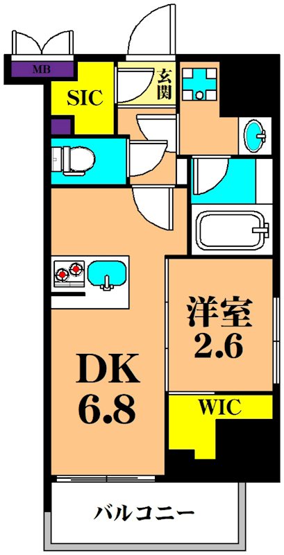 SYFORME大井町Ⅱ  302号室 間取り