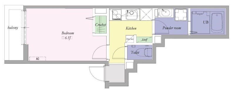 ハイムプリマヴェーラ大岡山 305号室 間取り