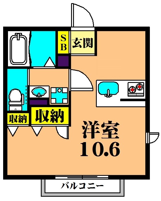 Iris大井町  102号室 間取り