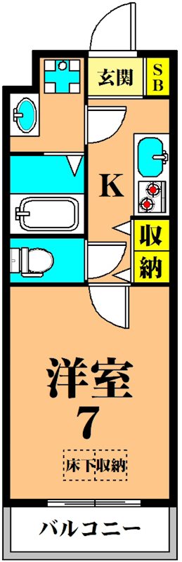 ザウェルメジロ  302号室 間取り