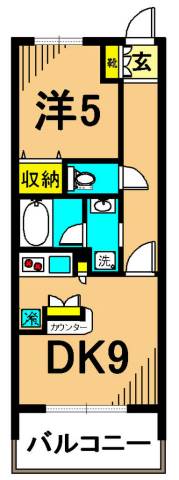グレイスコート大森海岸 308号室 間取り