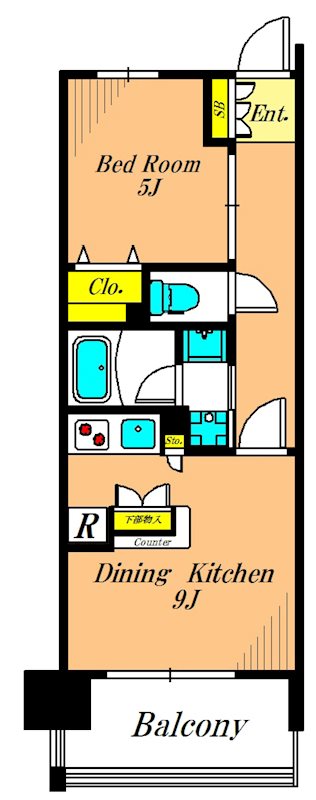 グレイスコート大森海岸 308号室 間取り