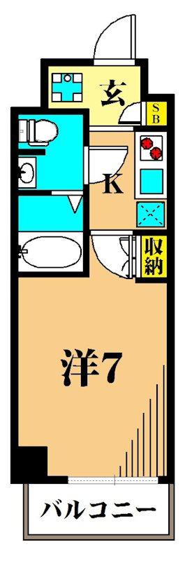 メイクスデザイン大井町 102号室 間取り