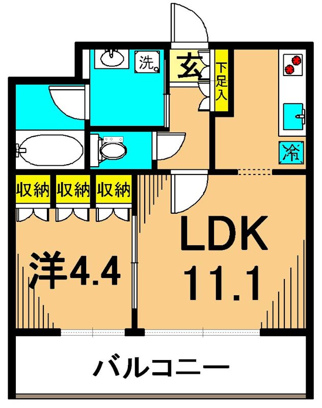 フレンシア南品川 間取り図