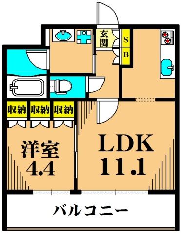 フレンシア南品川 間取り図