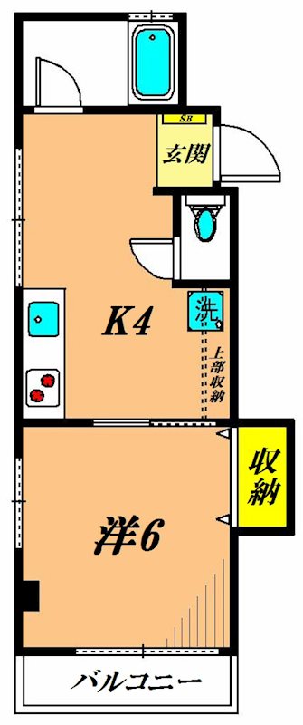 ハイツ山王 202号室 間取り