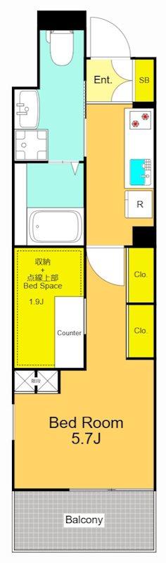 アルシオーネ 302号室 間取り