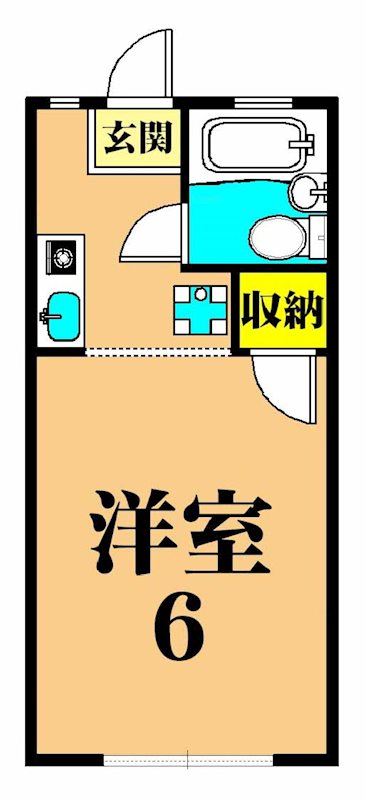 ハウスメントI 107号室 間取り