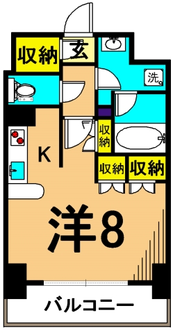 エコロジー大井町レジデンス 603号室 間取り