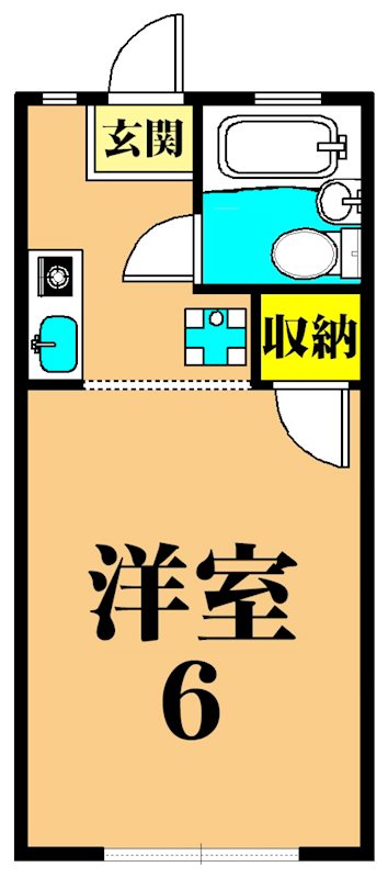 ハウスメントI 107号室 間取り