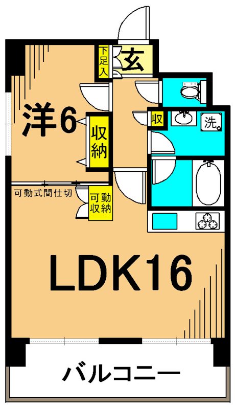 コンフォリア東品川 507号室 間取り