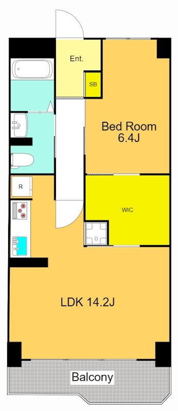 東亜パークサイドキャッスル大森 502号室 間取り