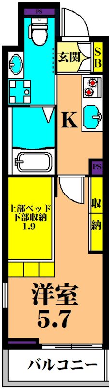 アルシオーネ 302号室 間取り
