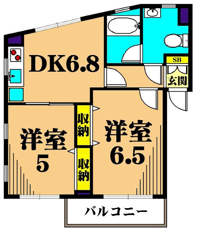 WELL House　東大井 C102号室 間取り