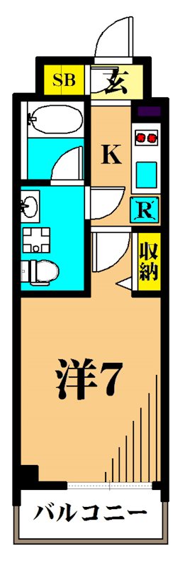 ザ・レジデンス・オブ・トーキョーKK06 207号室 間取り