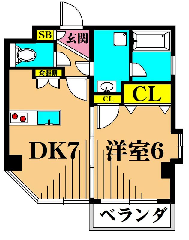 プリマヴェーラ 501号室 間取り