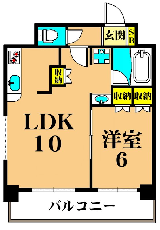 エコロジー大井町レジデンス 604号室 間取り