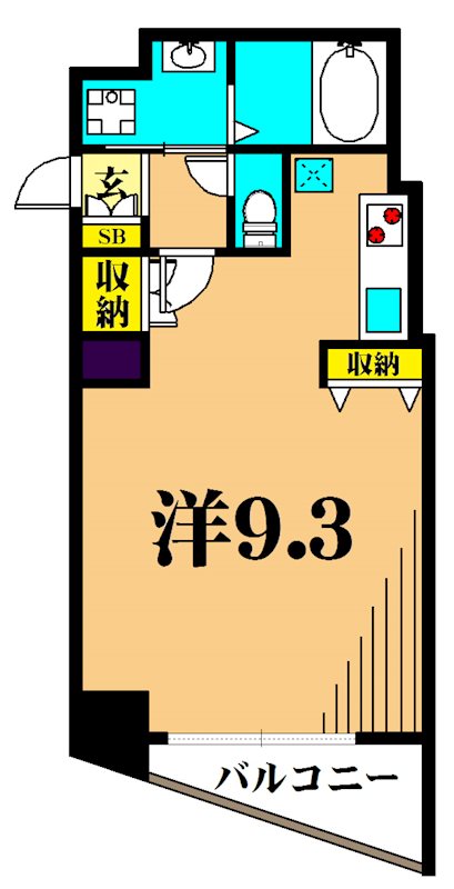 ドゥーエ青物横丁 102号室 間取り