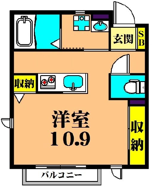 Iris大井町  201号室 間取り