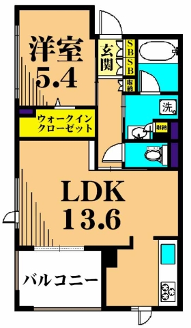 オアージュ大井 301号室 間取り