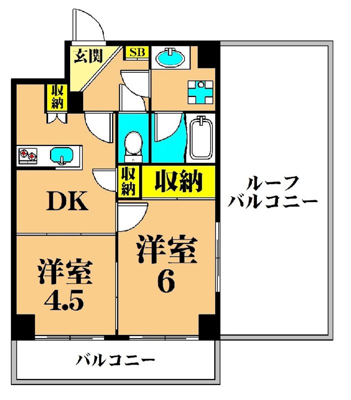 プリマヴェーラ 303号室 間取り
