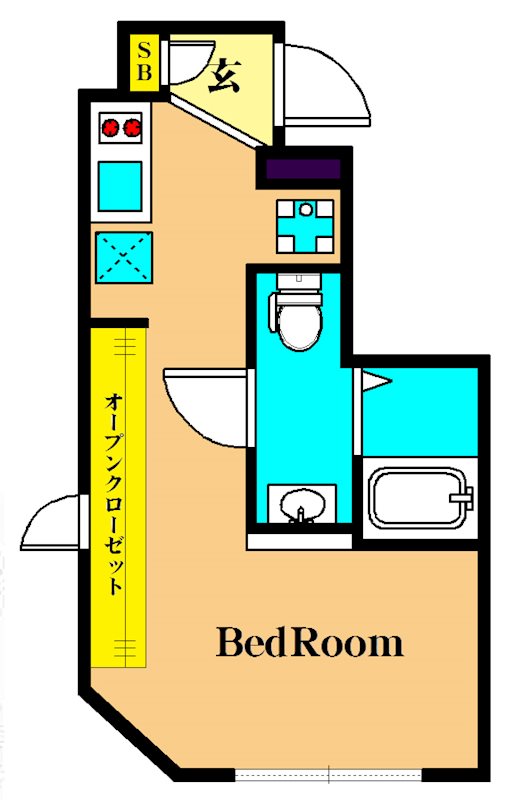 プラティーク品川大井町 401号室 間取り