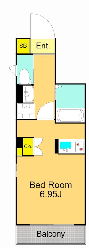 ルネッサ戸越公園 101号室 間取り
