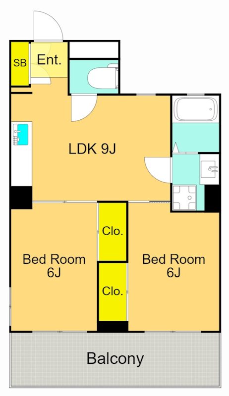 パークサイド竹虎 405号室 間取り