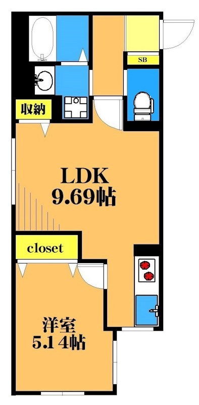 エルファーロ大井町 間取り図