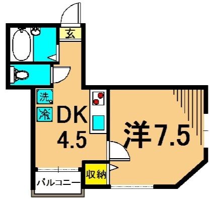 デュアル仙台坂 202号室 間取り
