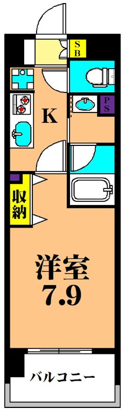 ケンジントンマンション大森WEST 806号室 間取り