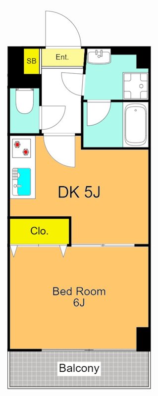 アミーゴ仲六郷  409号室 間取り