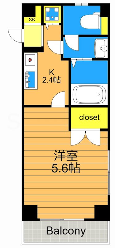 プルミエール I 102号室 間取り