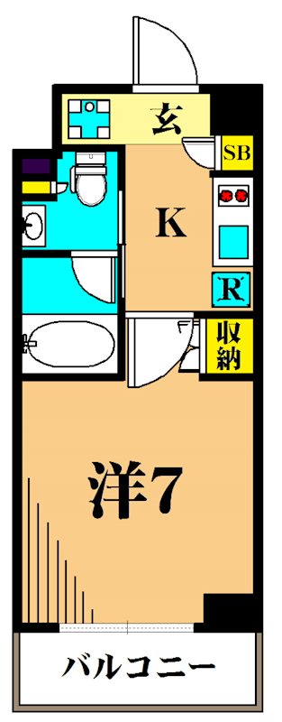 プラウドフラット南品川 間取り図
