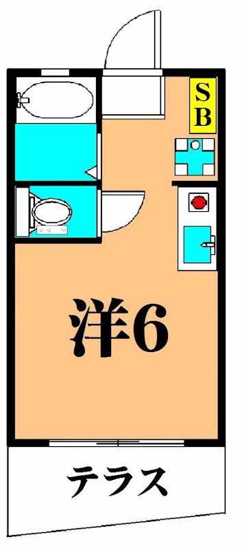 パークサイドハイツ 105号室 間取り