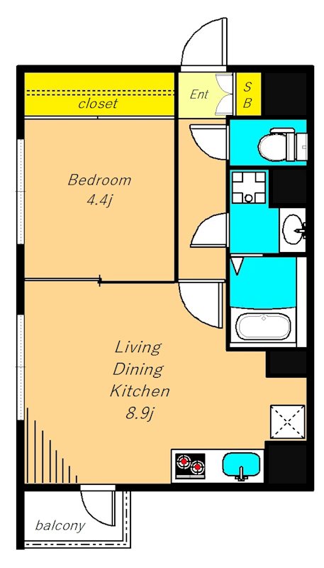 レピドール奥沢 401号室 間取り