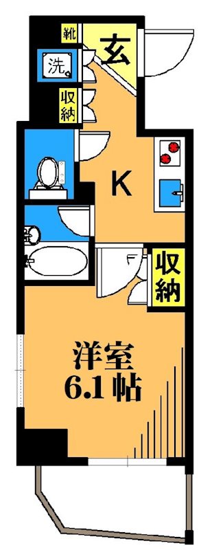 セジョリ南品川  701号室 間取り