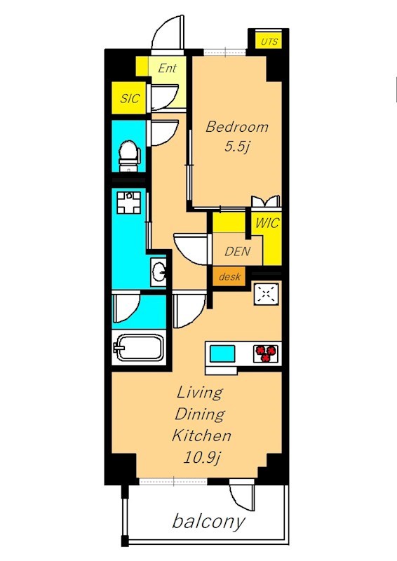 フレンシア目黒洗足   405号室 間取り