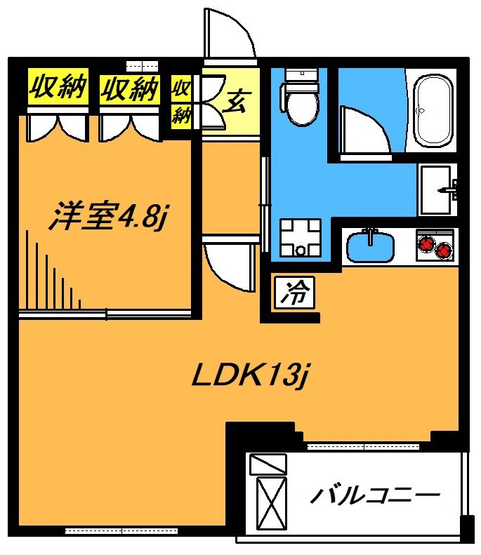 フレンシア玉川田園調布 208号室 間取り