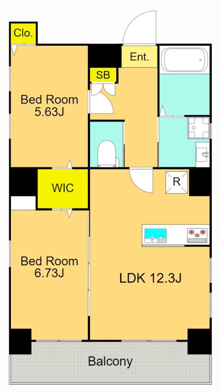 ヴェール南麻布 601号室 間取り