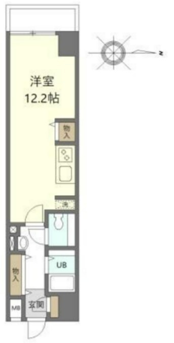 コーストワン 901号室 間取り